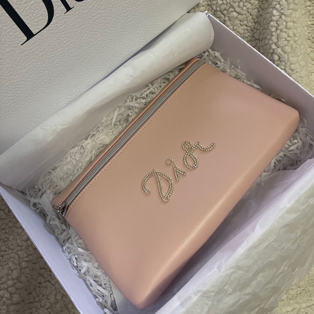 New！Dior baby pink Cosmetic Bag/case